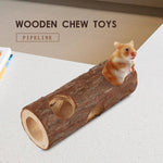 Hamster Cage Tunnel, Wooden Chew Toy.