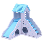 Small Animal Mini Wooden House with Staircase