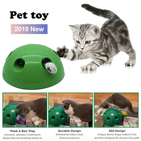 Interactive Cat Toys 360 Degree Mouse Game