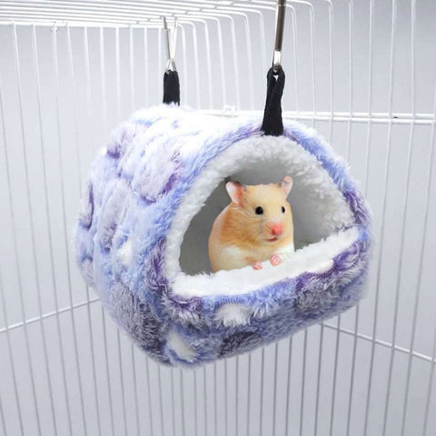 Small Pet Hanging Warm Fleece Bed House