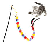 Cat Toy. FIshing Rod Stick Teaser Wand With Feathers