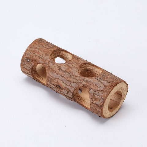 Small Animal Wood Tunnel Pipe, Suitable for Birds also