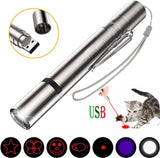 7 in1 USB Charged LED Laser Pointer