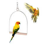 Hanging Wooden Bird Perch