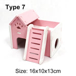 Mini Wooden Small Animal House Toys