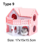 Mini Wooden Small Animal House Toys