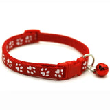 Nylon Footprint Bell Pet Collar